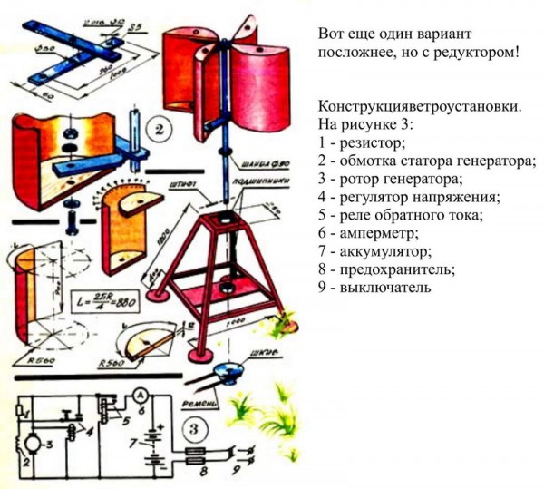 Вертикальный ветрогенератор