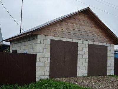 Гараж из пеноблоков