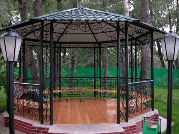 Беседка своими руками из металла