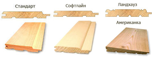 Виды профилей для вагонки