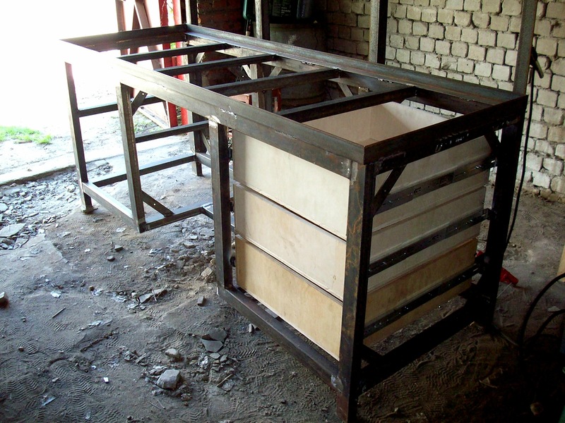 Установка ящиков