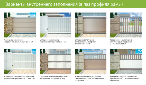 Заполнение в паз